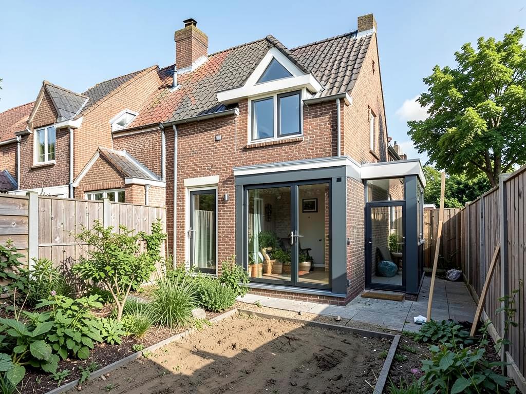 Voorbeeld van een aanbouw / uitbouw